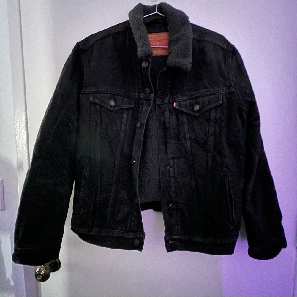 Vintage Levi’s Denim Sherpa Trucker Jacket